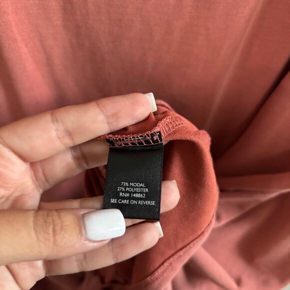 Torrid Knot Front Tank Top Stretchy Sleeveless Dusty Rose Women's Plus Size 4XL - Picture 6 of 10